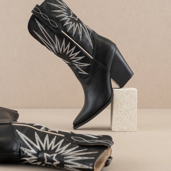 OASIS SOCIETY - Black Western Cowgirl Boots - Picture 6 of 10